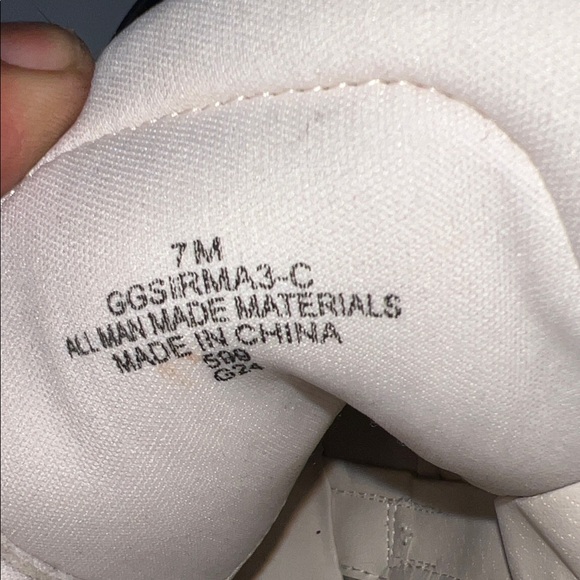 GBG Los Angeles Quilted Combat Boots - Black and Cream - Picture 9 of 9